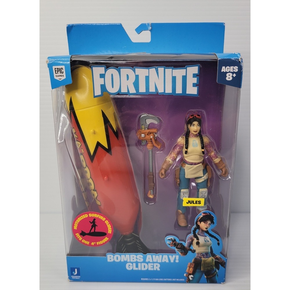 Fortnite Motorized Bombs Away Glider w/ 4" Jules Figure Brand New